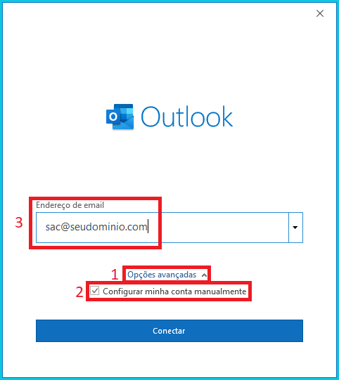 Configurar E-mails POP3 no Outlook - Base de Conhecimento